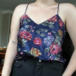Floral Blue Cami Tank